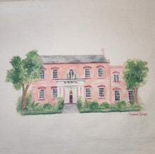 Load image into Gallery viewer, Watercolor Tea Towel