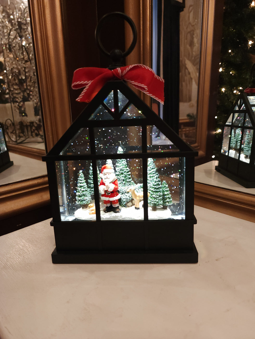 Greenhouse Santa Lantern