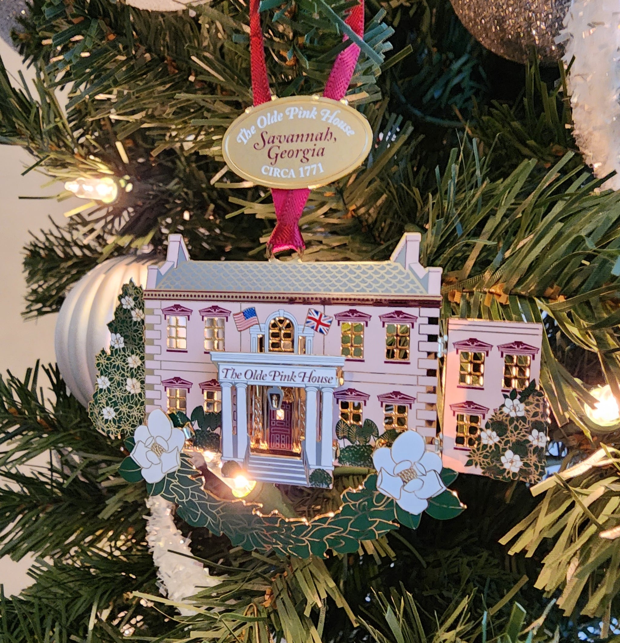 Magnolia Ornament – The Olde Pink House